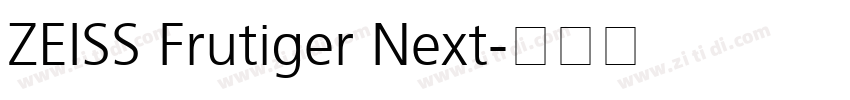 ZEISS Frutiger Next字体转换
